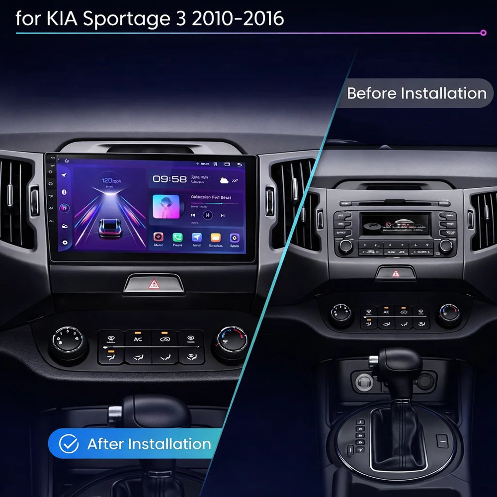 Kia Sportage Android 15 Car Stereo Head Unit (2010–2016)