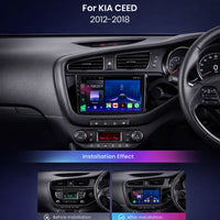 Kia Ceed RHD 2012–2018 Android 15 touchscreen car stereo with Wireless Apple CarPlay and Android Auto
