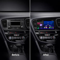 Kia Optima 2011–2015 Android 15 touchscreen car stereo with Wireless Apple CarPlay and Android Auto
