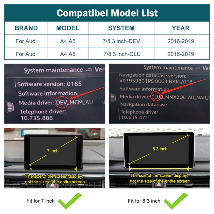 Audi A4 / A5 Carplay Module 2009 - 2019