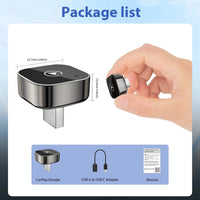 2-in-1 Wireless CarPlay Android Auto Adapter Plug & Play USB for iPhone Android