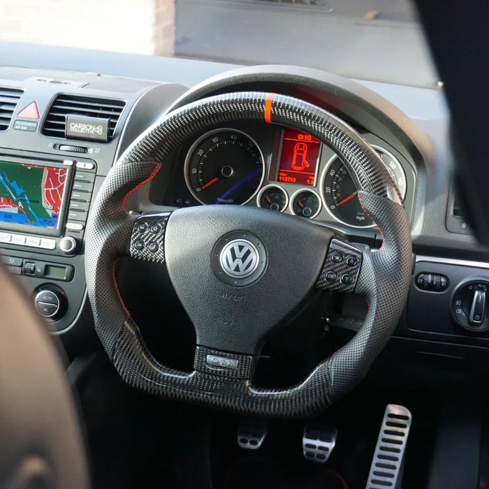 Volkswagen Golf Mk5 Carbon Fibre Flat Bottom Wheel 2003 - 2009