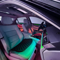 Mercedes E-Class W212 2010–2015 30-piece app-controlled ambient lighting kit with illuminated dashboard vents, doors and centre console
