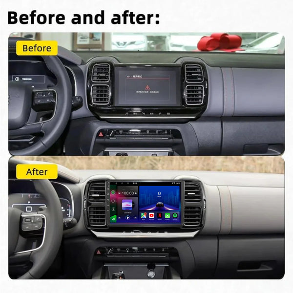 Citroën C5 Aircross 2017–present Android 15 car stereo with Wireless Apple CarPlay and Android Auto
