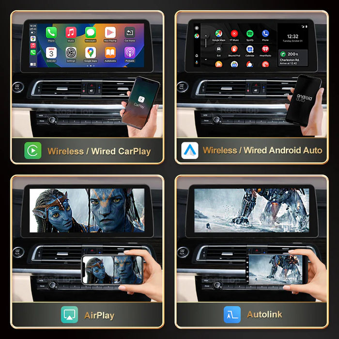 BMW 7 Series Linux Apple CarPlay & Android Auto Screen (F01/F02)