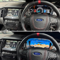 DHStyling virtual cockpit digital instrument cluster upgrade for Ford Ranger 2016–2021