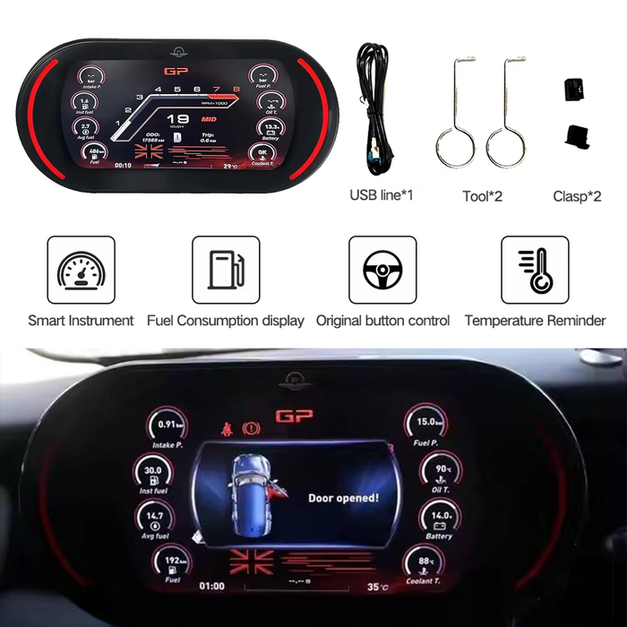 MINI Digital Dashboard Display F54/F55/F56/F57/F60 (2014–2023)