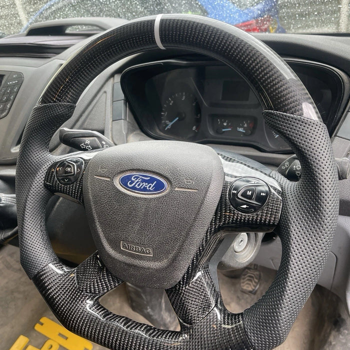 Ford Transit Carbon Fibre Custom Steering Wheel
