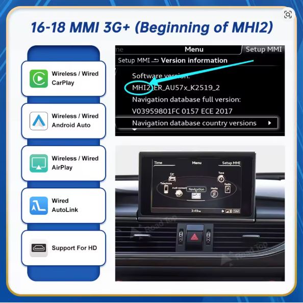 Audi A6/A7 2012 - 2018 Carplay