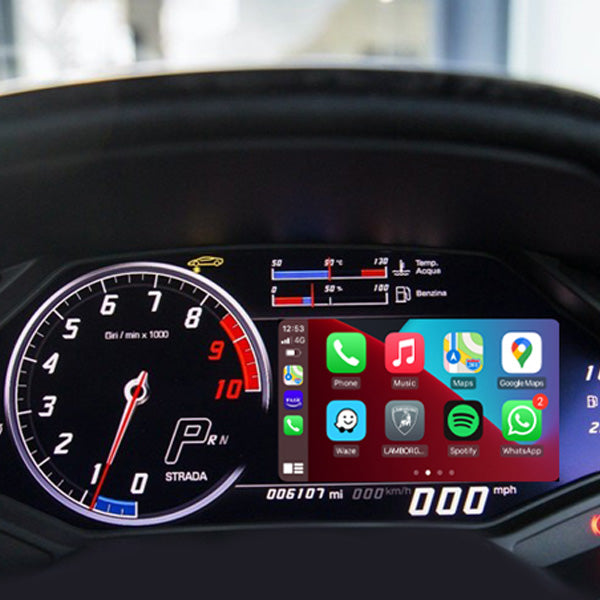 Lamborghini Huracan Wireless Apple CarPlay Android Auto Interface 2014-2019