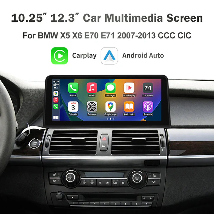 BMW X5 E70 X6 E71 Linux Apple CarPlay Android Auto Screen Upgrade