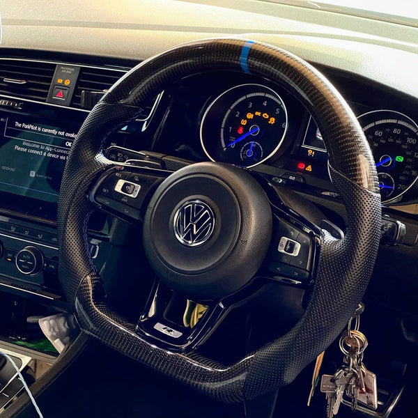 Volkswagen Golf MK7 / MK7.5 GTI / R  Carbon Fibre Steering Wheel (2013 - 2020 Models)
