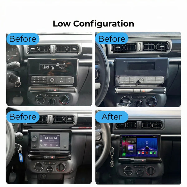 Citroën C3 and C3 Aircross 2017–2023 Android 15 car stereo with Wireless Apple CarPlay and Android Auto
