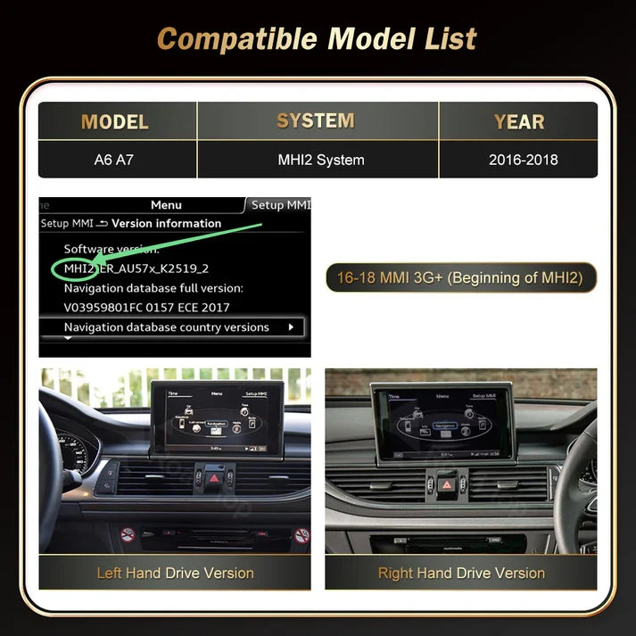 Audi A7 C7/C7.5 Screen & Virtual Cockpit Sync Combo (2010–2018)