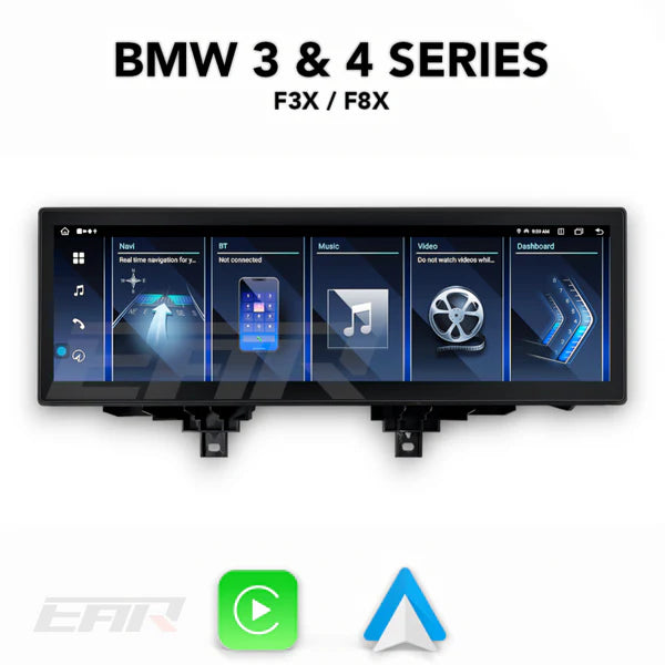 BMW iDrive 8 Android 13.0 3 & 4 Series & M3/M4 (F30/F31/F32/F33/F34/F35/F36/F80/F82/F83) Multimedia 15" Touchscreen Display + Built-In Wireless Carplay & Android Auto | 2012 - 2019 | L