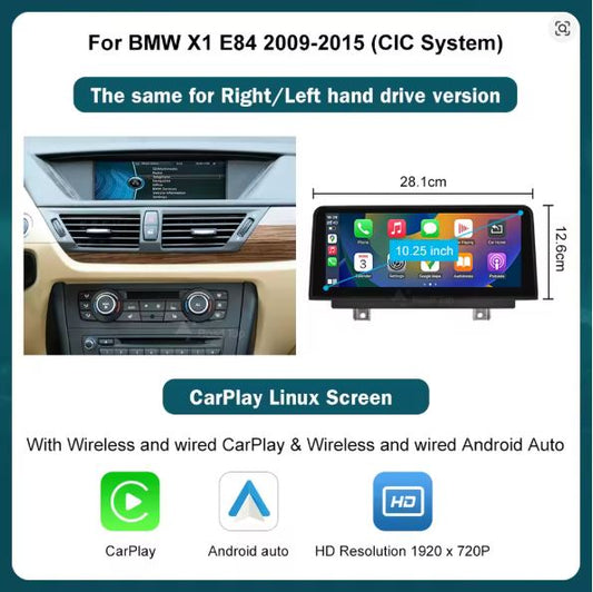 BMW X1 E84 2009-2015 CARPLAY SCREEN