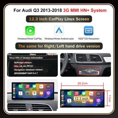 AUDI A1/Q3 CARPLAY SCREEN 2012-2018