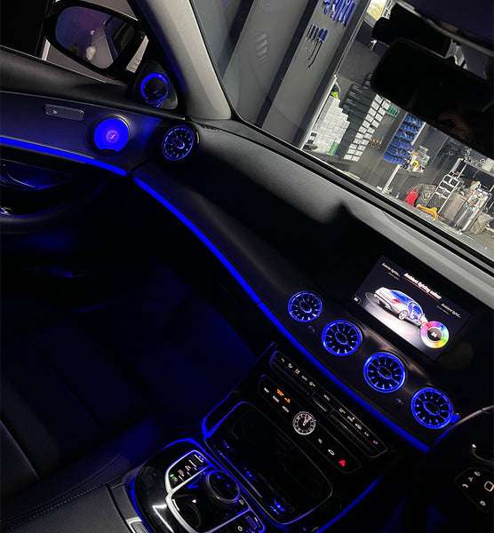 Mercedes E-Class W213 facelift car-controlled ambient lighting kit for 2021–2023 models

