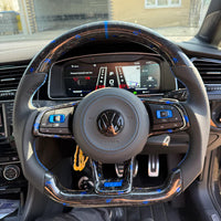 Volkswagen Scirocco Custom Carbon Fibre Flat Bottom Steering Wheel 2014-2018