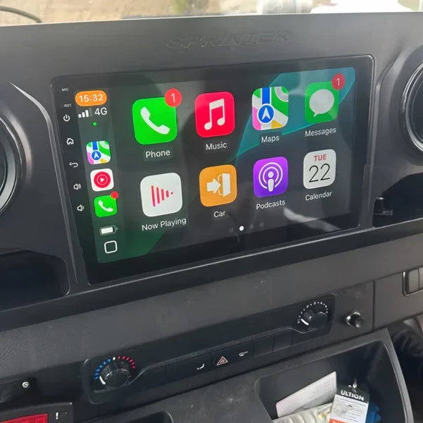 DHStyling Android dashboard screen upgrade for Mercedes-Benz Sprinter 2016–2026