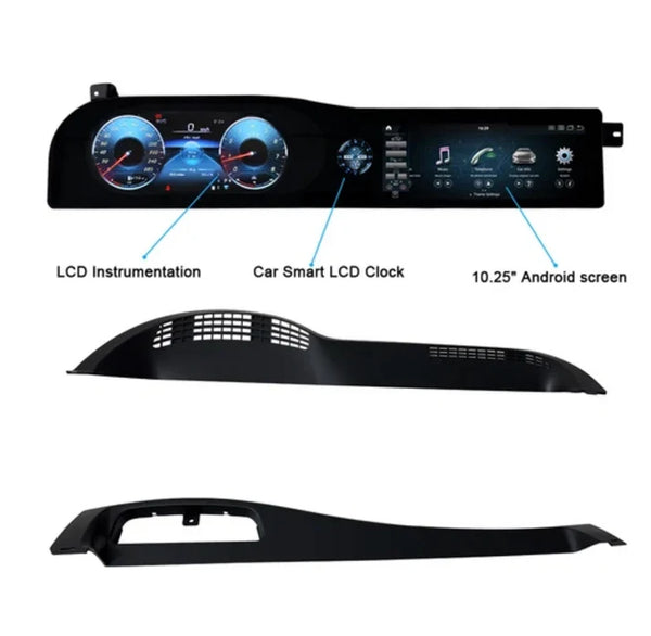 DHStyling dual screen and digital cockpit upgrade for Mercedes-Benz S-Class W221 2005–2013, available in RHD and LHD versions