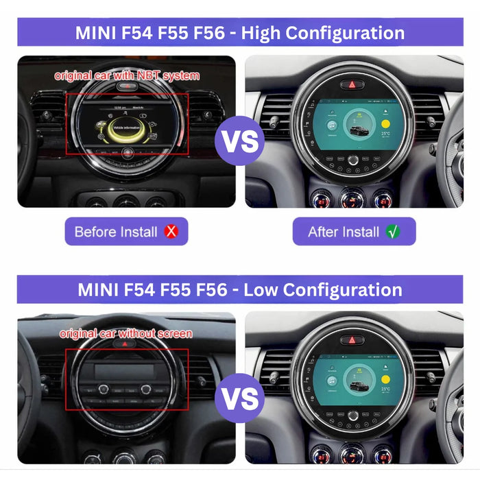 MINI F54, F55 & F56 Android 15 Car Stereo Head Unit (2014–2020)