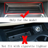 DHStyling black wireless phone charging pad with plug-and-play wiring for BMW 3 and 4 Series F-Series models from 2016 onwards