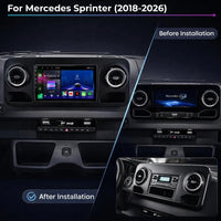 Mercedes Sprinter 2018–2026 Android 15 car stereo with Wireless Apple CarPlay and Android Auto
