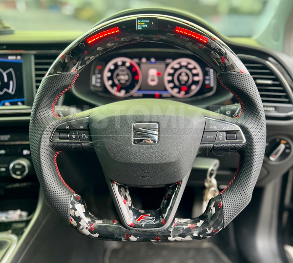 Seat Leon FR Cupra Custom Carbon Fibre Steering Wheel 2012-2020