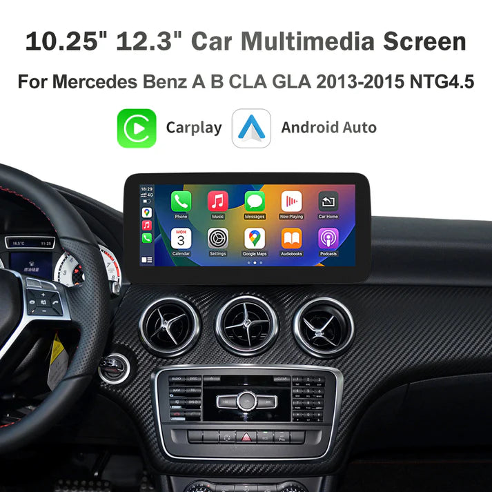 Mercedes A-Class W176 Linux Apple CarPlay & Android Auto Screen Upgrade