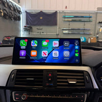 BMW 3 Series F30 F31 F34 and 4 Series F32 F33 F36 Linux Apple CarPlay Android Auto Screen Upgrade