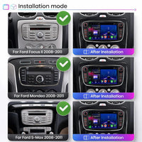 Ford Mondeo Galaxy S-Max Focus Android 14 Apple CarPlay Android Auto Head Unit