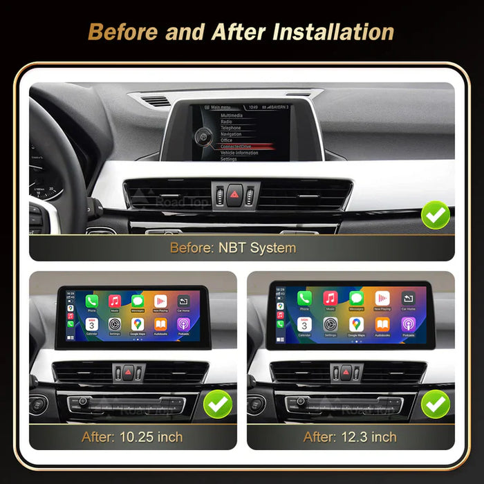 BMW X1 F48 Linux Apple CarPlay & Android Auto Screen