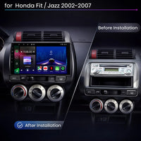 Honda Jazz and Fit 2002–2007 Android 15 touchscreen car stereo with Wireless Apple CarPlay and Android Auto
