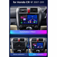 Honda CR-V 2007–2011 Android 15 touchscreen car stereo with Wireless Apple CarPlay and Android Auto

