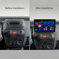 Citroën Nemo Peugeot Bipper Fiat Fiorino and Qubo Android 15 car stereo with Wireless CarPlay and Android Auto
