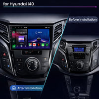 Hyundai i40 2011–2017 Android 15 touchscreen car stereo with Wireless Apple CarPlay and Android Auto
