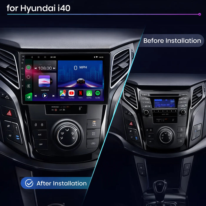 Hyundai i40 Android 15 Car Stereo Head Unit (2011–2017)