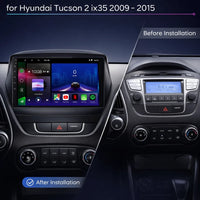 Hyundai ix35 and Tucson 2009–2015 Android 15 touchscreen car stereo with Wireless Apple CarPlay and Android Auto
