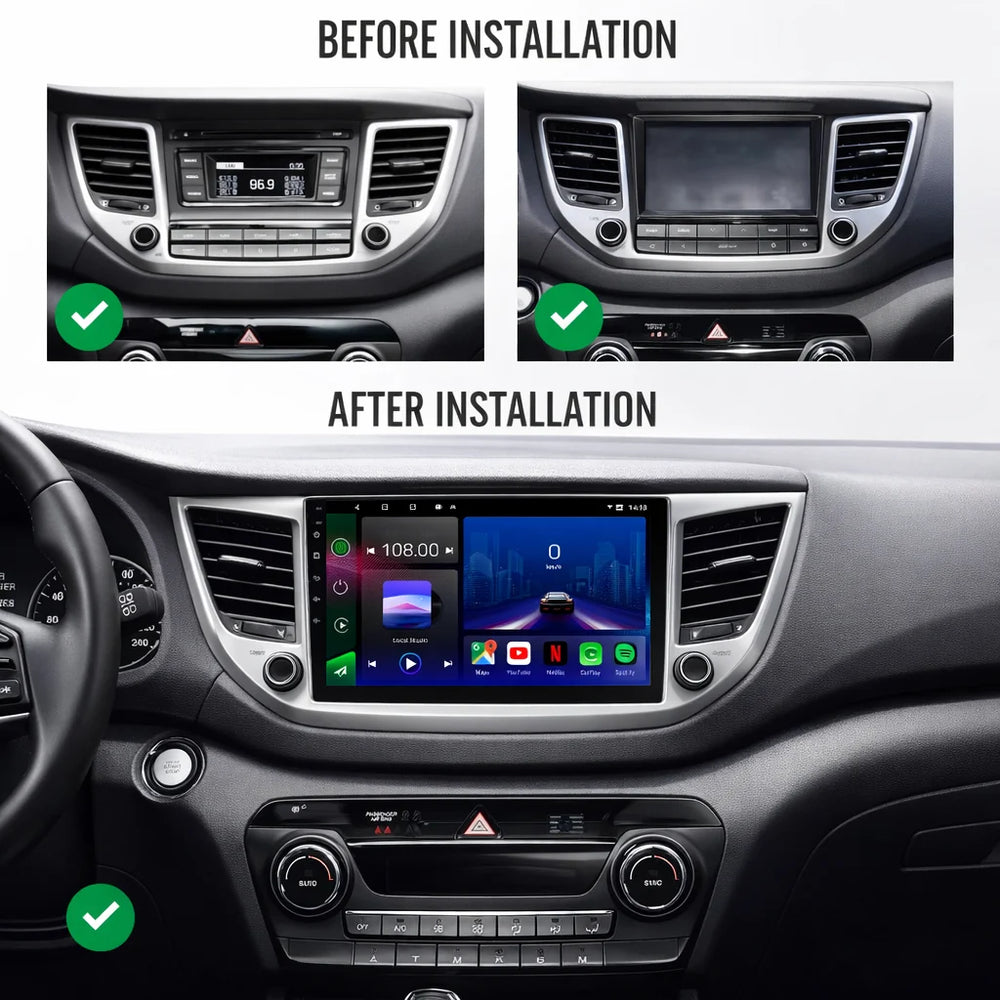 Hyundai ix35/Tucson Android 15 Car Stereo Head Unit (2015–2018)