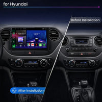 Hyundai i10 2013–2019 Android 15 touchscreen car stereo with Wireless Apple CarPlay and Android Auto
