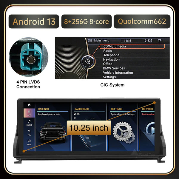 BMW Z4 CarPlay SCREEN 2002 - 2018