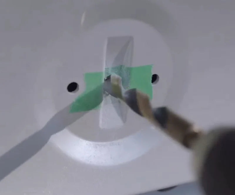 Drill-fit example — Extra holes required